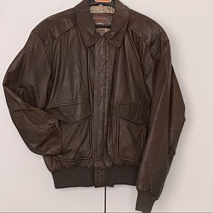 Men’s Leather Bomber Jacket